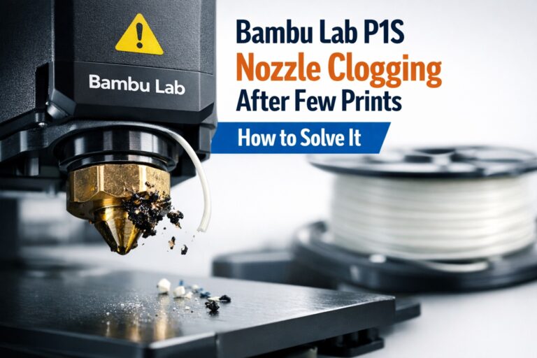 Bambu Lab P1S Nozzle Clogging After Few Prints – How to Solve It