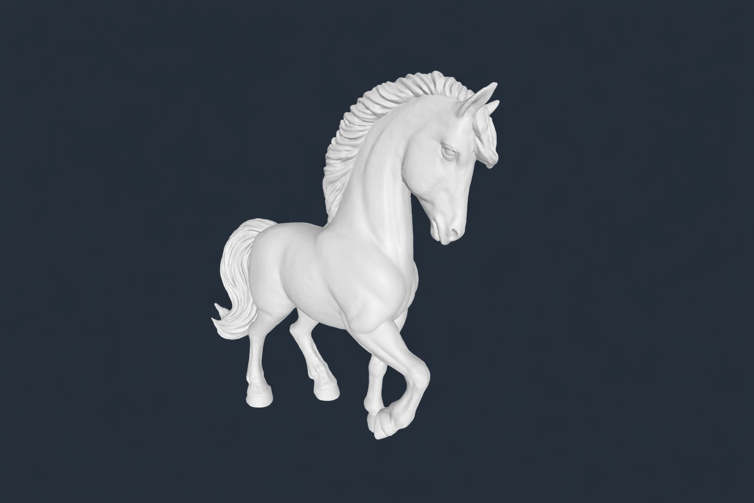 Elegance Horse STL File: 3D Printable Luxury Home Decor - Image 2