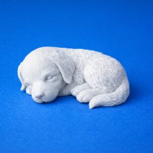 Realistic Sleeping Golden Retriever Puppy, 3D Printable STL Model