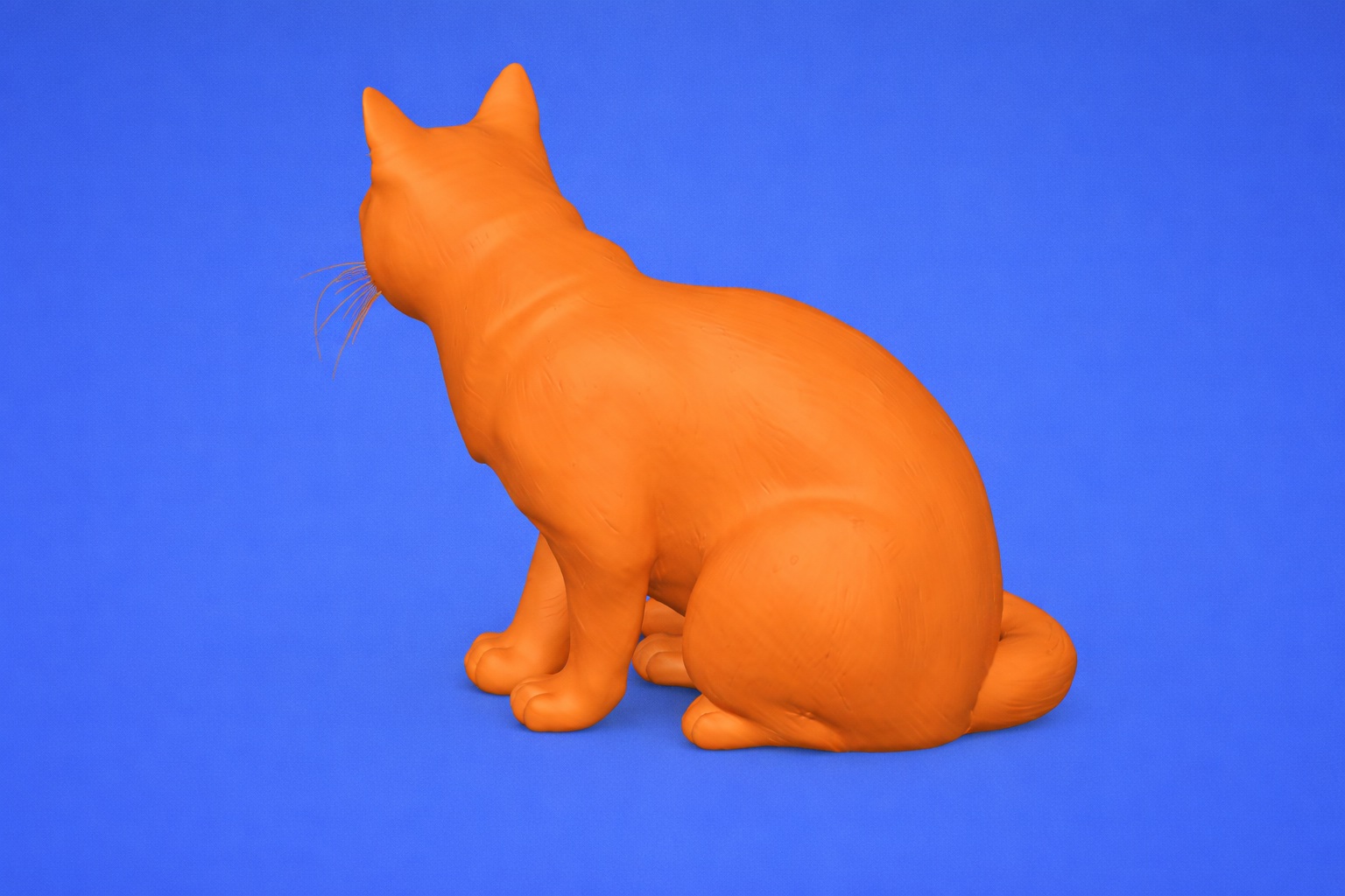 Detailed Sitting Cat STL for Resin and FDM – Minimalist Interior Decor 3D Print - Image 2