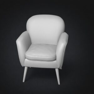 Vintage Armchair STL Free Download – 3D Printable Mini Furniture Model