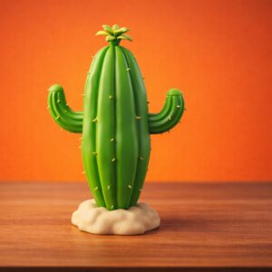 Free 3D Printable Cactus STL File – Easy Decorative Plant Model for Beginners
