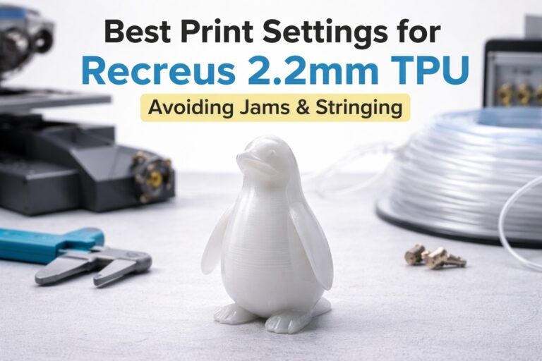 Best Print Settings for Recreus 2.2mm TPU: Avoiding Jams and Stringing