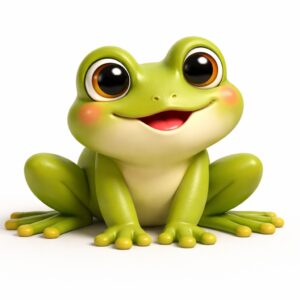 Sitting Frog STL – Free Commercial Use 3D Print Model
