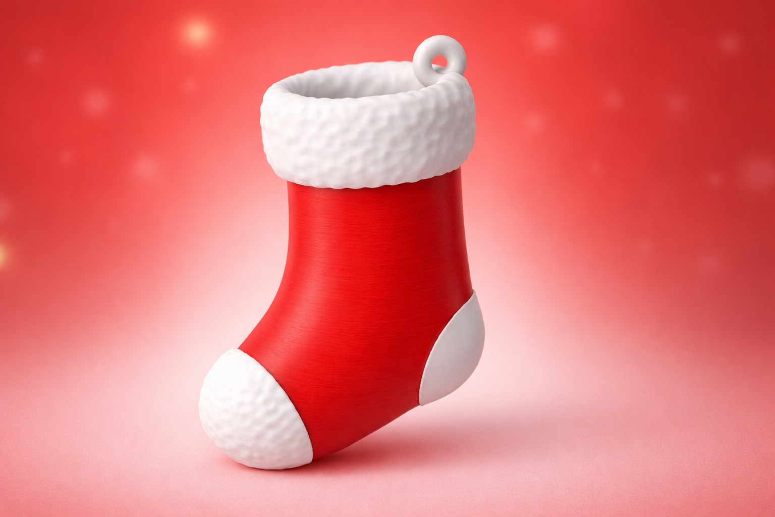 Free Christmas Stocking Ornament STL File for 3D Printing – Easy Tree Hanging 3D Printing File