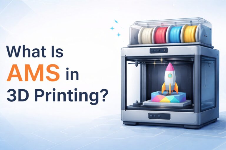 what is AMS in 3D printing automatic material system multi color filament 3d printer