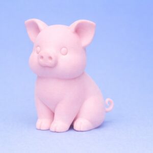 Free Cute Pig STL File for 3D Printing – Minimal Baby Pig Figurine Download, Easy Print Desk Decor Model