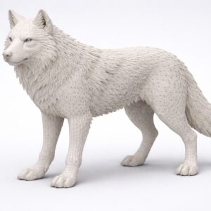 Realistic Wolf STL File – Free Download for 3D Printing (Commercial Use)