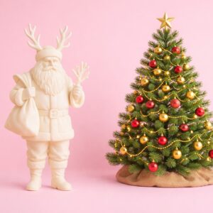 Free Santa Claus STL File (Commercial Use) – Easy 3D Print Christmas Figure