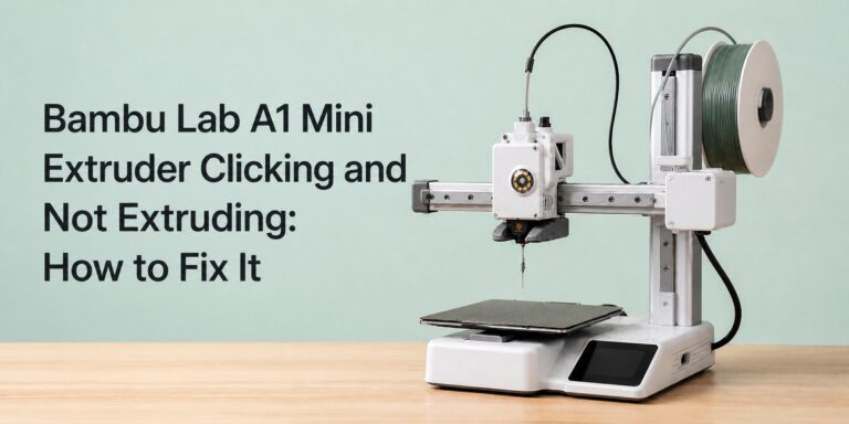 Bambu Lab A1 Mini extruder clicking and not extruding filament fix guide